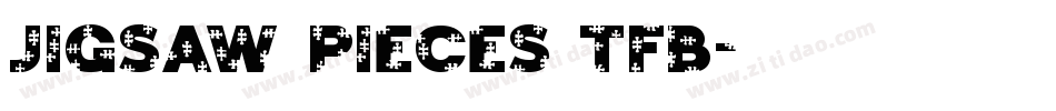 Jigsaw Pieces TFB字体转换